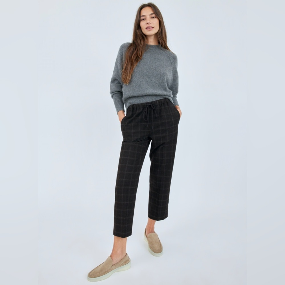 Aritzia Group By Babaton Dark Gray Checkered Jimmy Pants Size M